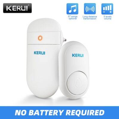 KERUI M518 Wireless Doorbell Self Power Generation 52 Songs Smart Home Security Welcome Chimes Door Bell LED Light With Button Other Smart Things Smart Home World Smart Home,DIY Crafts